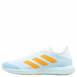 adidas Adizero Fastcourt Handball Shoes Sky Tint / Cloud White / Signal Orange