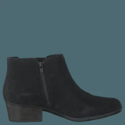 Clarks Adreena Flora Black Suede