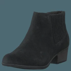 Clarks Adreena Flora Black Suede