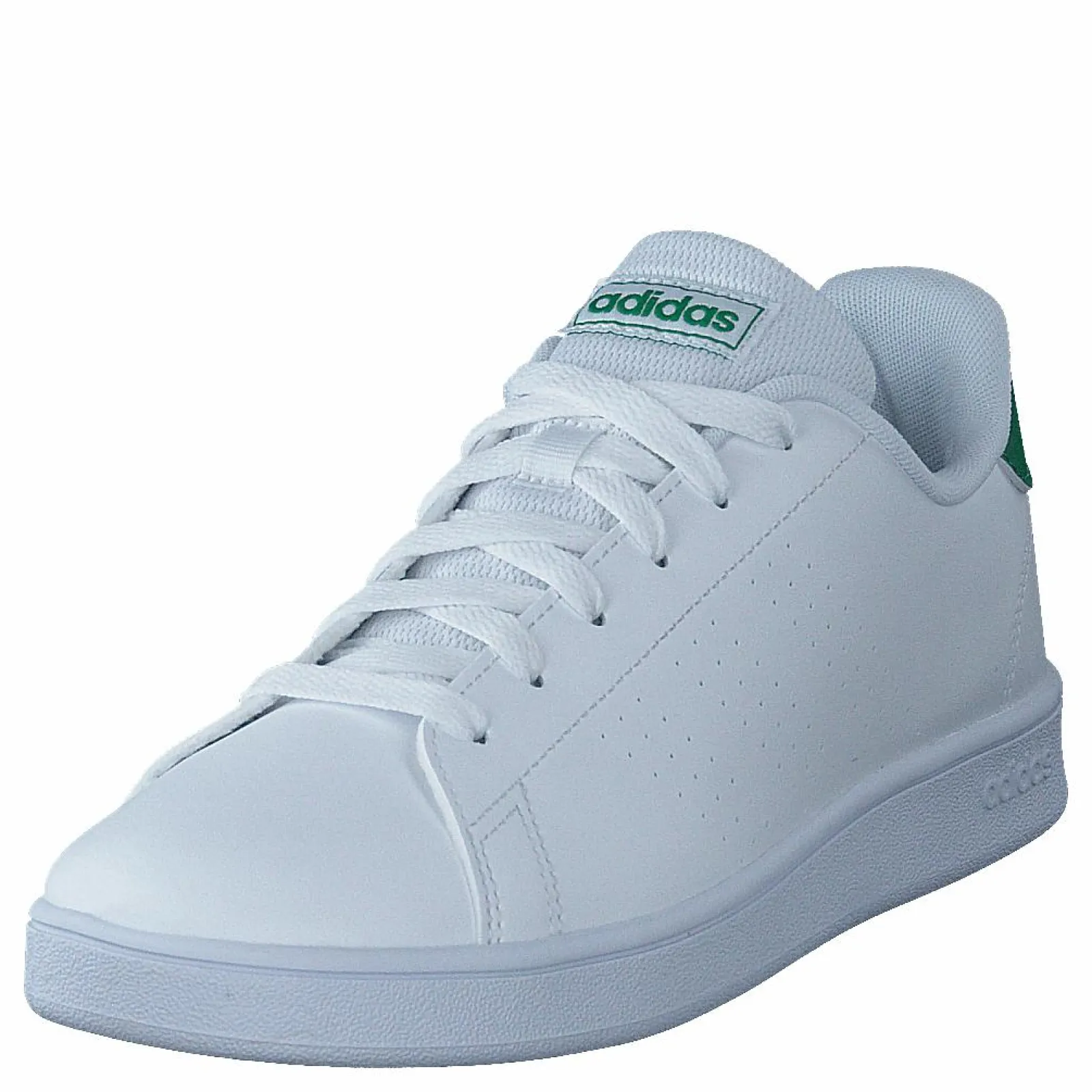 Barn adidas Advantage Shoes Cloud White / Green / Grey Two