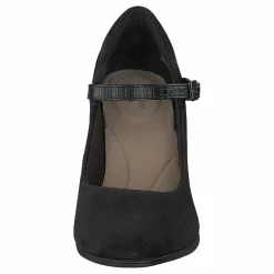 Clarks Alayna Shine Black Suede / Synthetic Combi