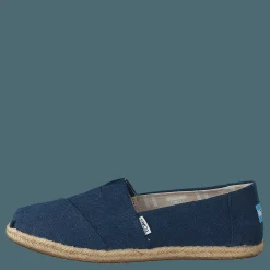 Toms Alpargata Navy Washed Canvas Rope Sole
