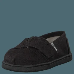 Barn Toms Alpargata Tiny Black Canvas