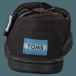 Barn Toms Alpargata Tiny Black Canvas