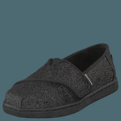 Barn Toms Alpargata Tiny Black Iridescent Glimmer