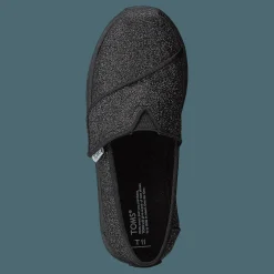 Barn Toms Alpargata Tiny Black Iridescent Glimmer
