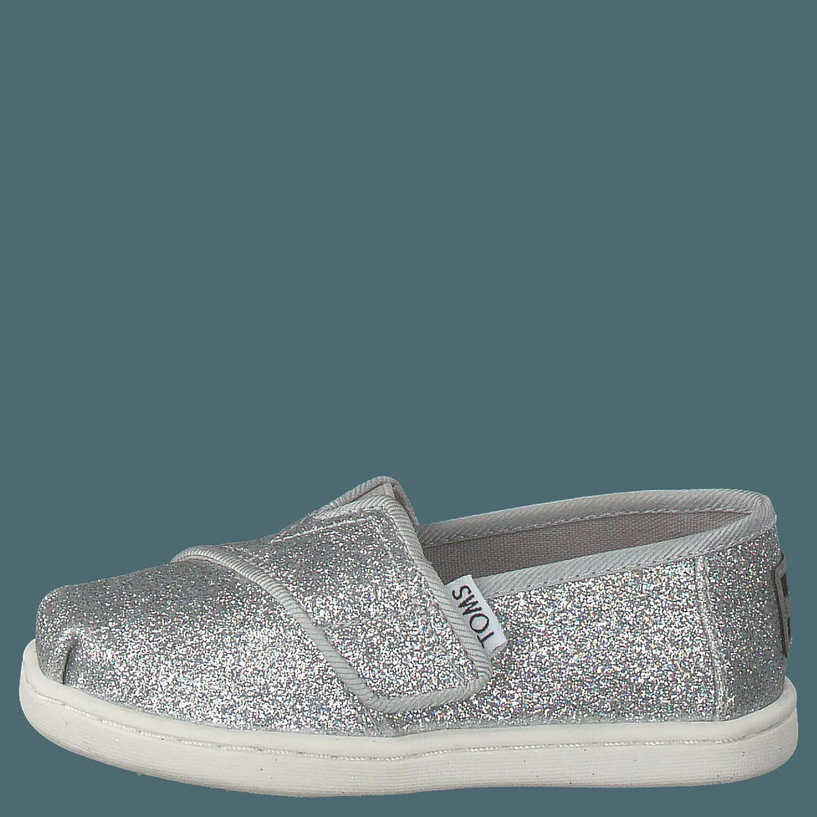 Barn Toms Alpargata Tiny Silver Iridescent Glimmer