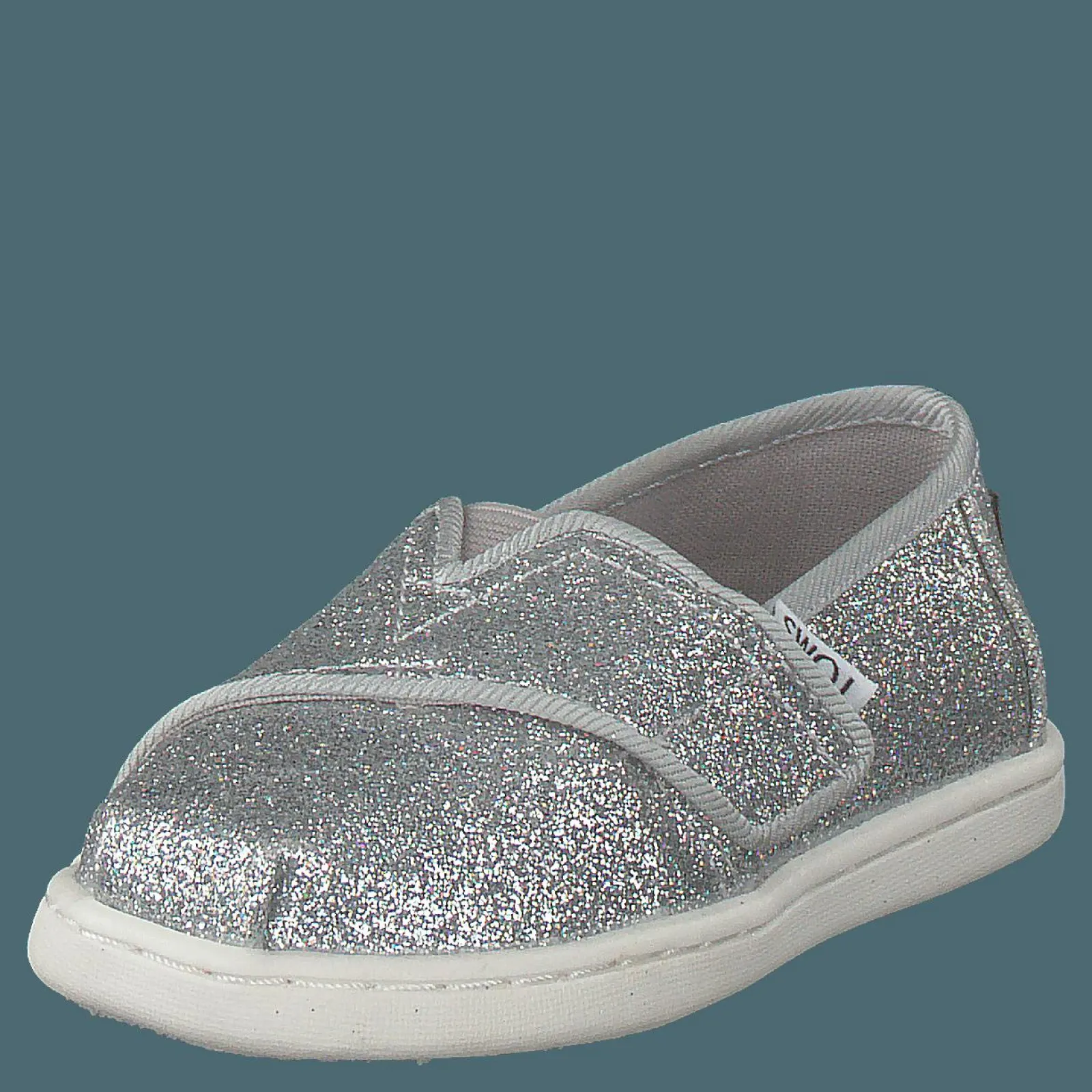 Barn Toms Alpargata Tiny Silver Iridescent Glimmer