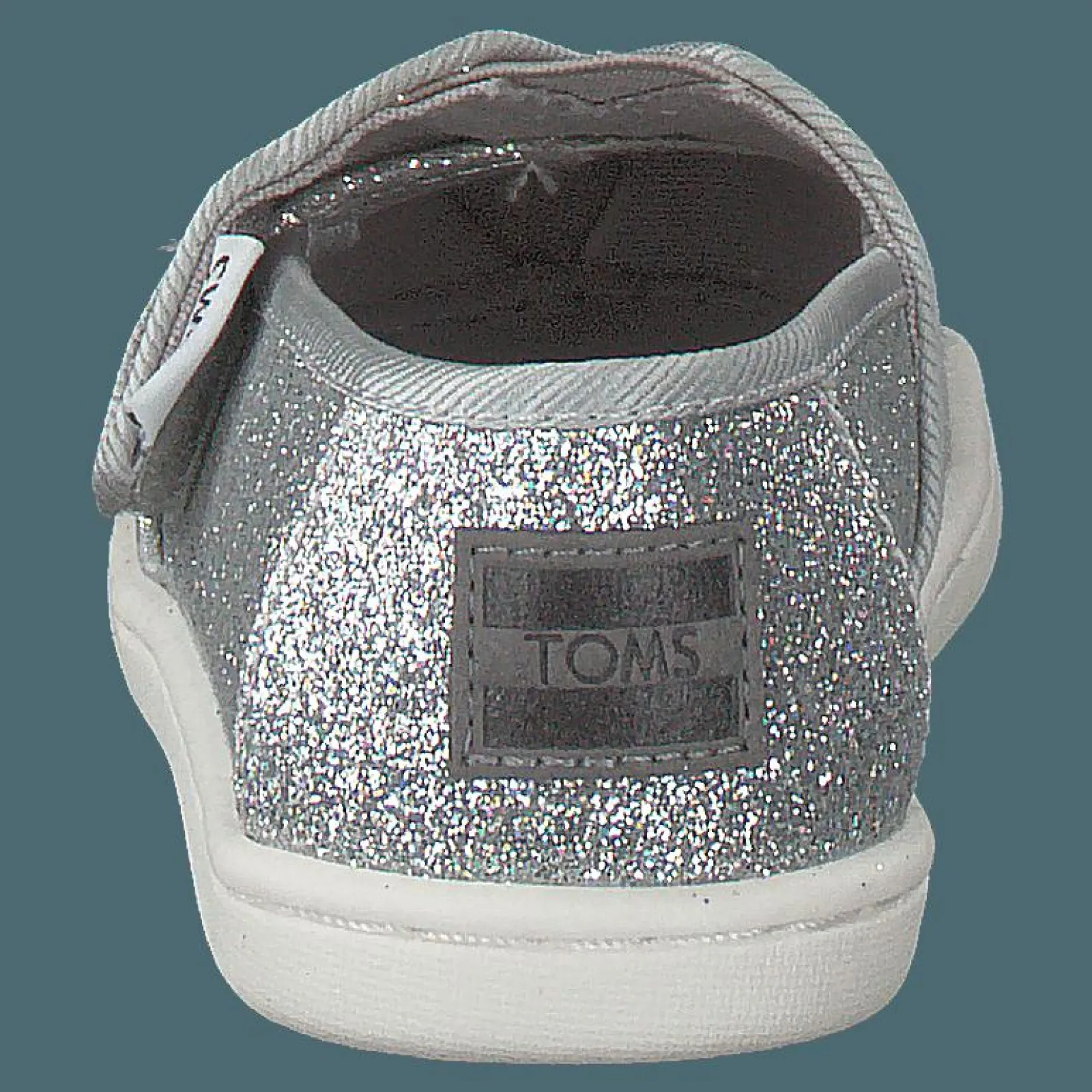 Barn Toms Alpargata Tiny Silver Iridescent Glimmer
