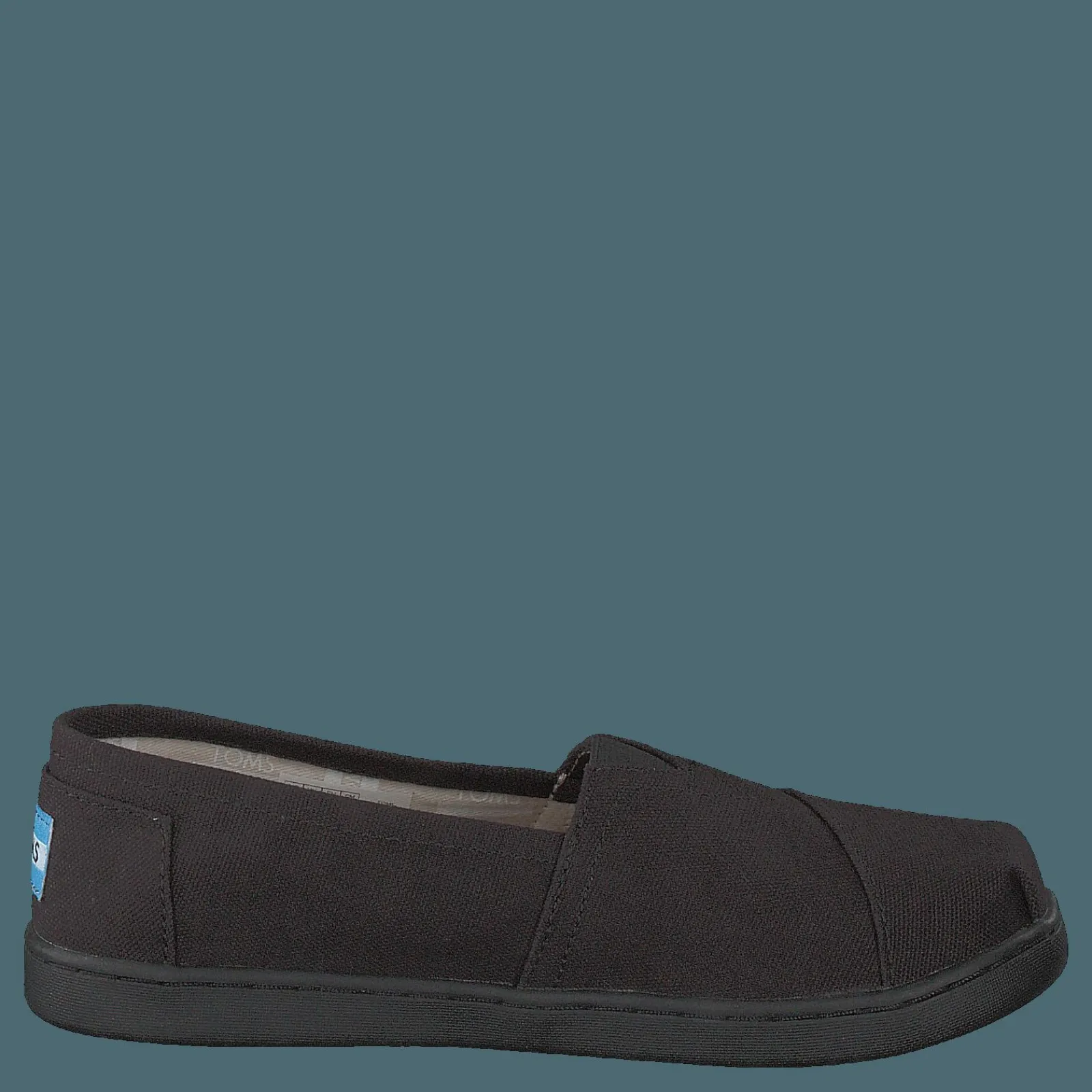 Barn Toms Alpargata Youth Black Canvas