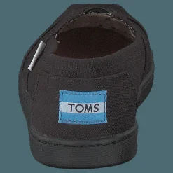 Barn Toms Alpargata Youth Black Canvas