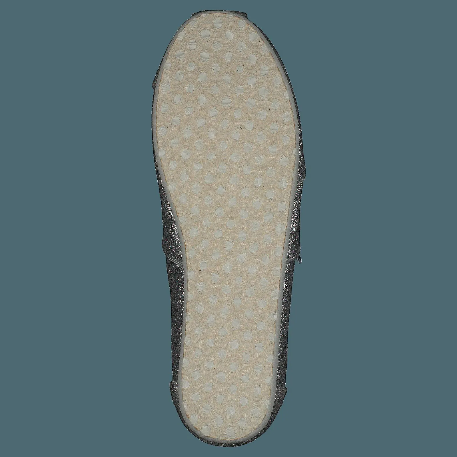 Barn Toms Alpargata Youth Silver Iridescent Glimmer