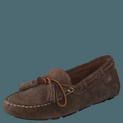 Polo Ralph Lauren Anders Tasseled Suede Driver Chocolate Brown