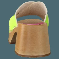 Swedish Hasbeens Anette High Neon Yellow