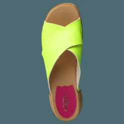 Swedish Hasbeens Anette High Neon Yellow