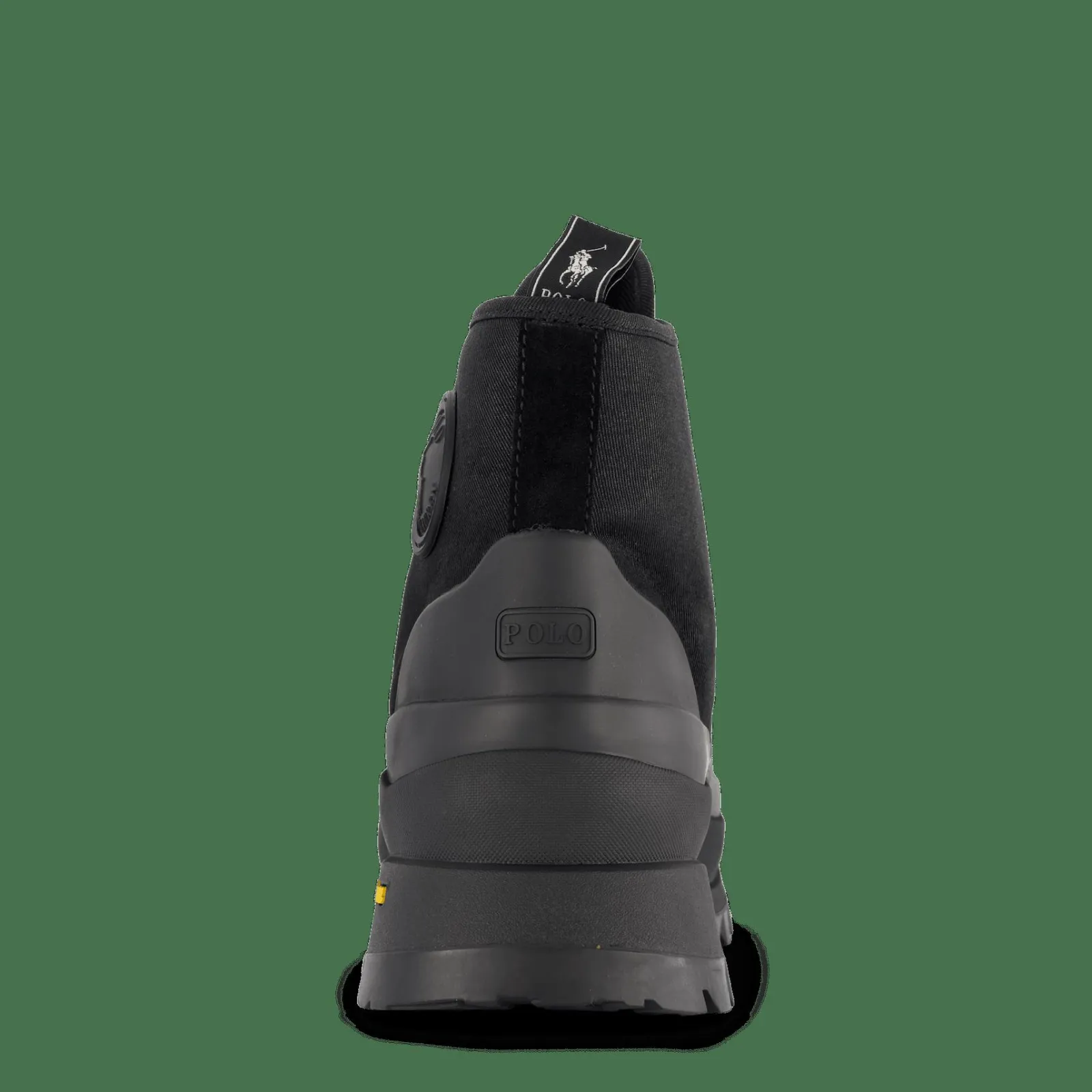 Polo Ralph Lauren Armin Waxed Twill Trainer Boot Black