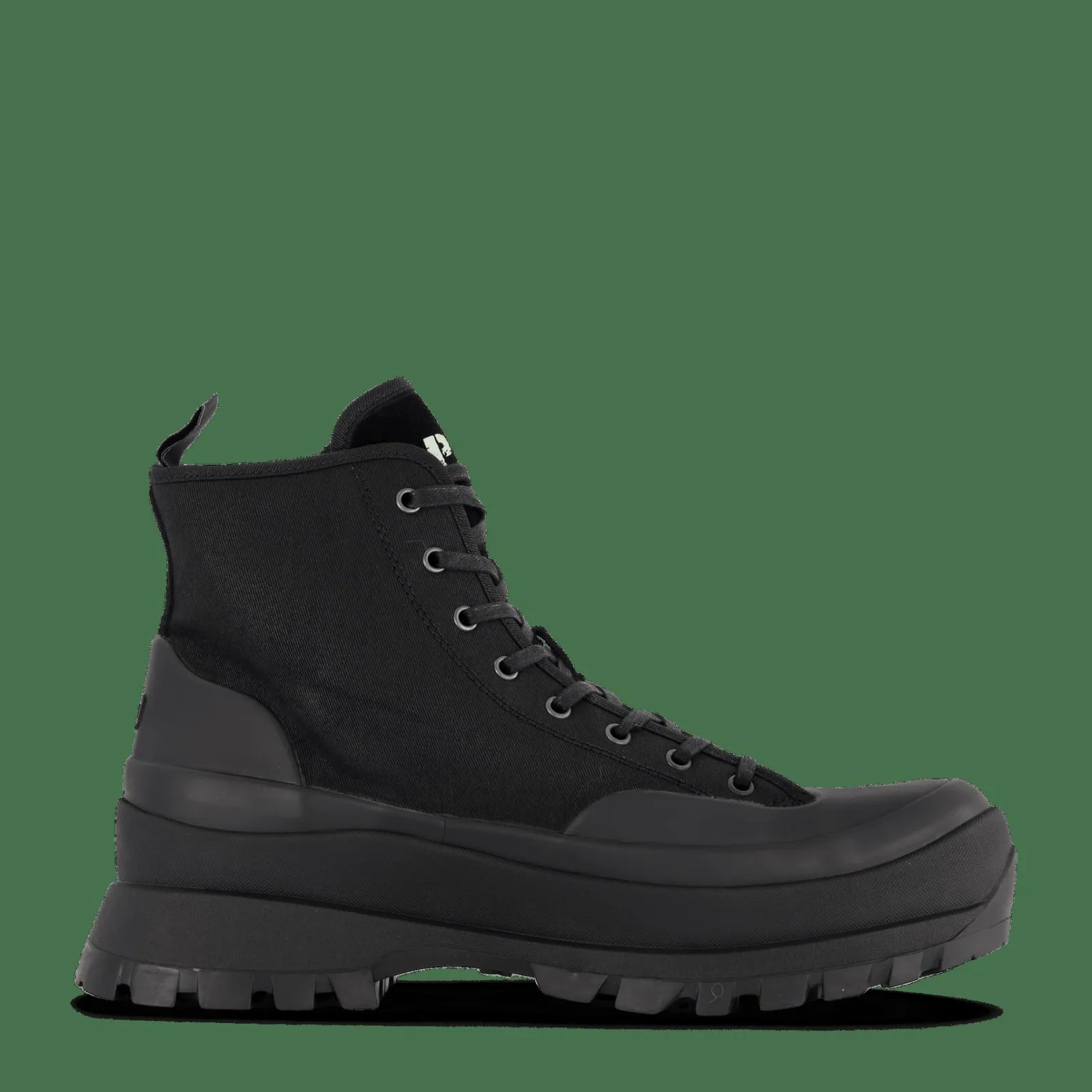 Polo Ralph Lauren Armin Waxed Twill Trainer Boot Black