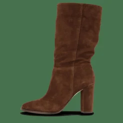 Lauren Ralph Lauren Artizan II Suede Boot Chestnut Brown