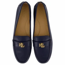 Lauren Ralph Lauren Barnsbury Nappa Leather Driver Refined Navy