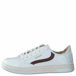 Superdry Basket Lux Low Trainer Optic/oxblood