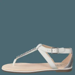 Clarks Bay Poppy White Silver