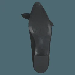 Bianco Berna Suede Bow Shoe 101 - Black 1