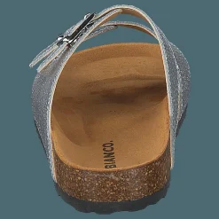 Bianco Biabetricia Buckle Sandal 918 Silver Snake