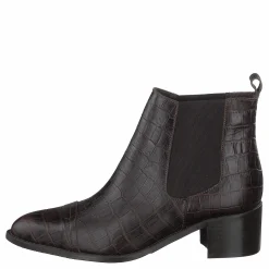 Bianco Biacarol Croco Dress Chelsea Dark Brown