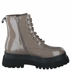 Bianco Biagas Laced Up Platform Boot  Taupe