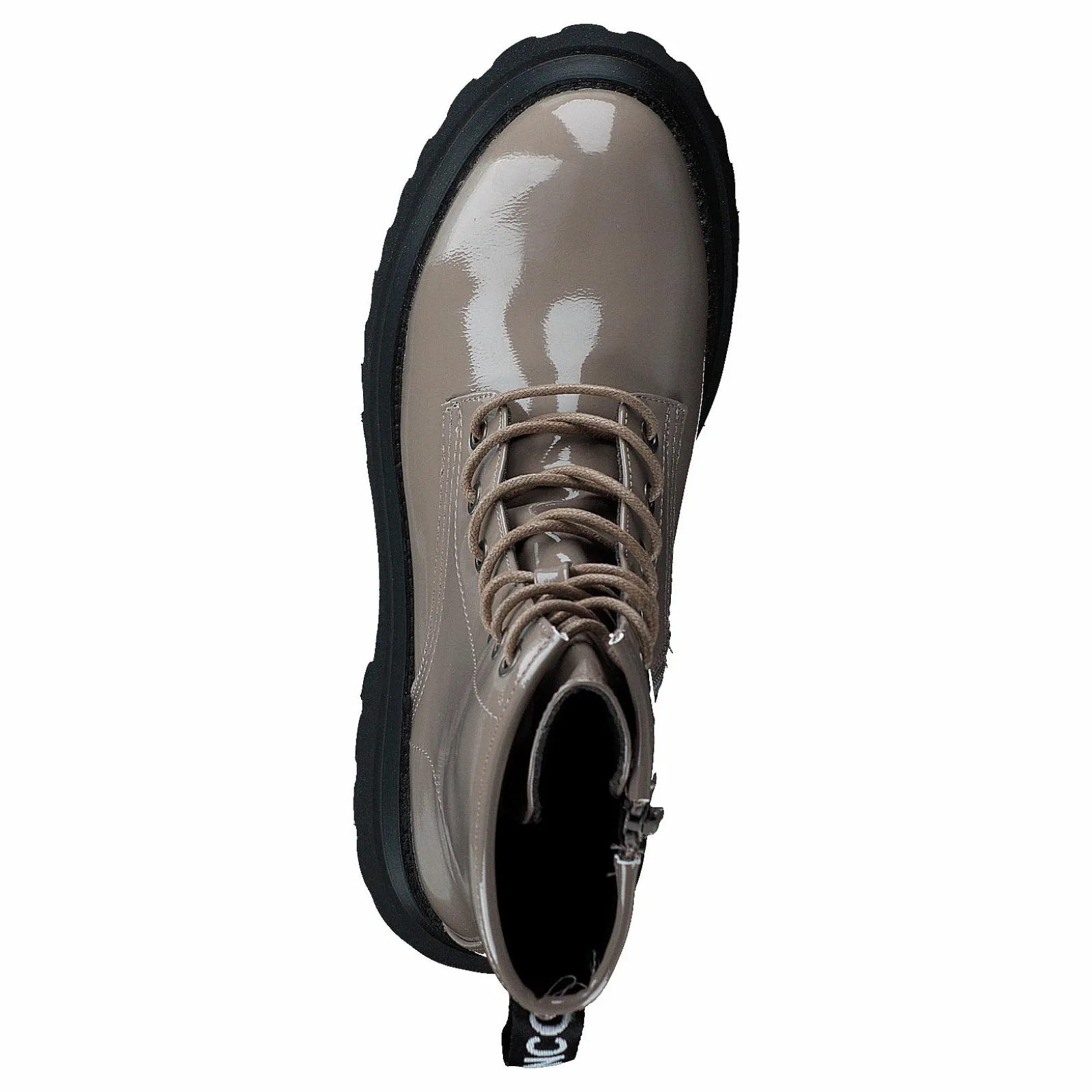 Bianco Biagas Laced Up Platform Boot Taupe