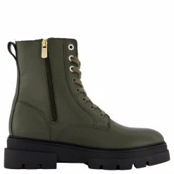 Tommy Hilfiger Bicolor Leather Lace-up Army Green