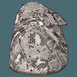 Bianco Birke Assymetric Bow Mule 610 - Snake