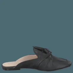 Bianco Birke Assymetric Bow Mule 100 - Black