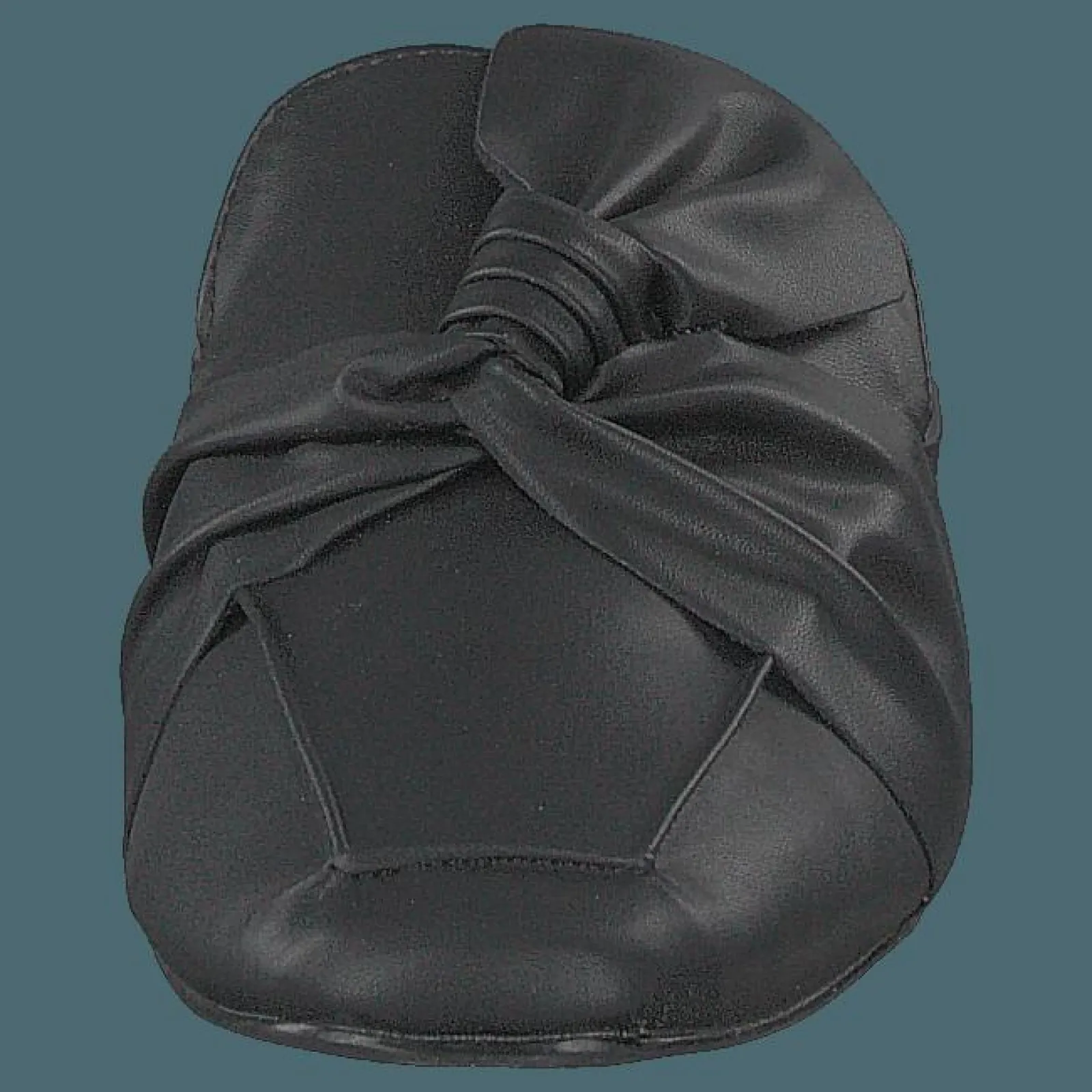 Bianco Birke Assymetric Bow Mule 100 - Black