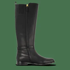 Lauren Ralph Lauren Blayke Burnished Leather Tall Boot Black