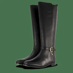 Lauren Ralph Lauren Blayke Burnished Leather Tall Boot Black