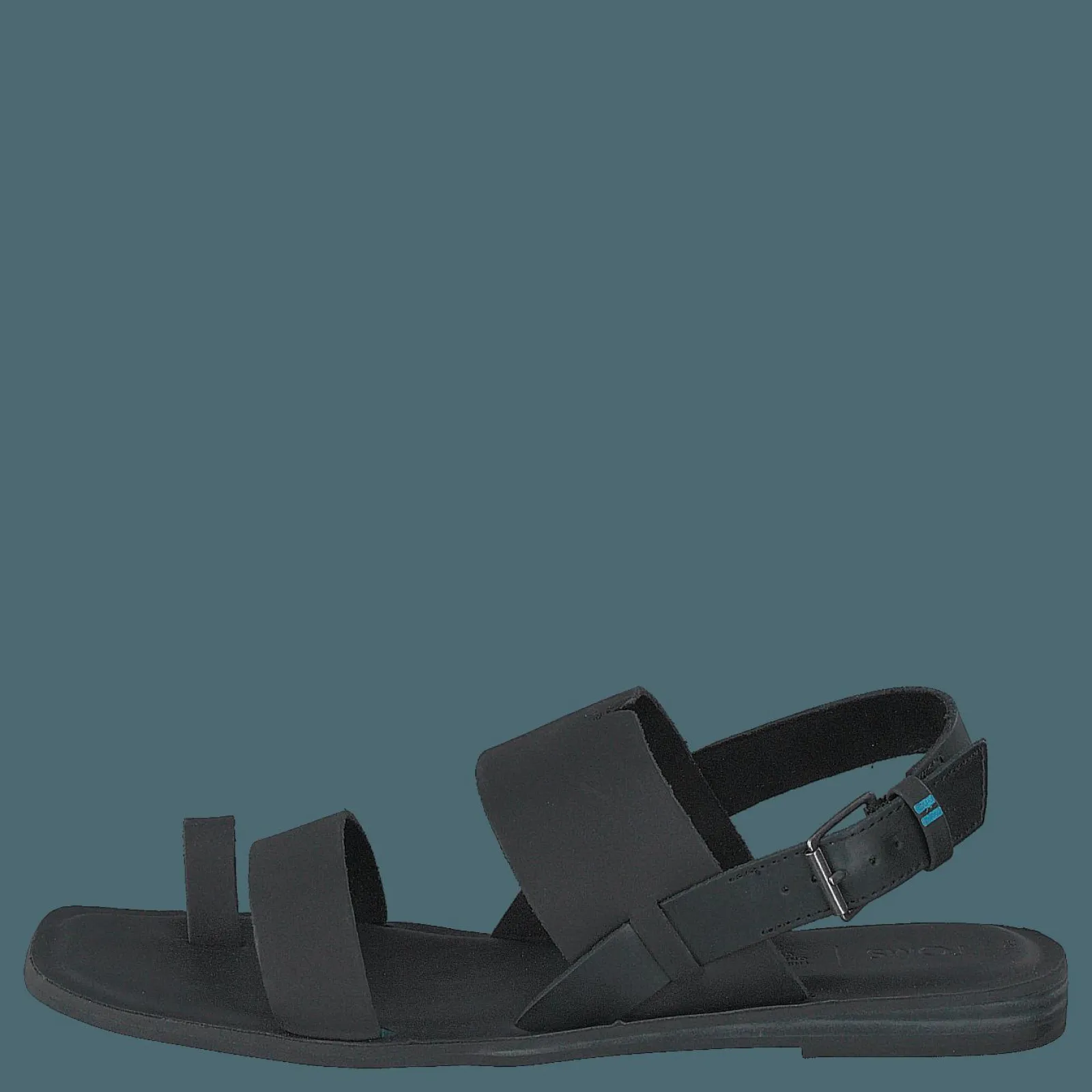 Toms Blk Veg Tan Leather Wm Freya S Black