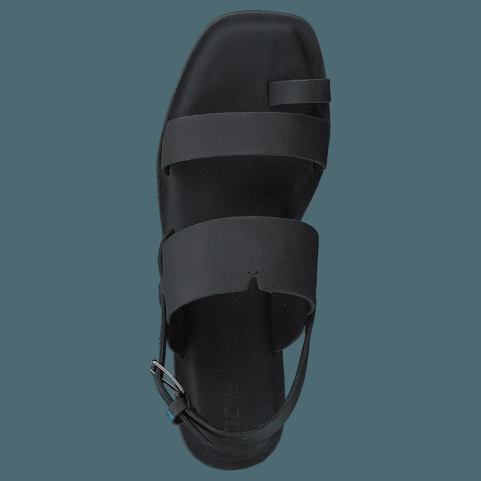 Toms Blk Veg Tan Leather Wm Freya S Black