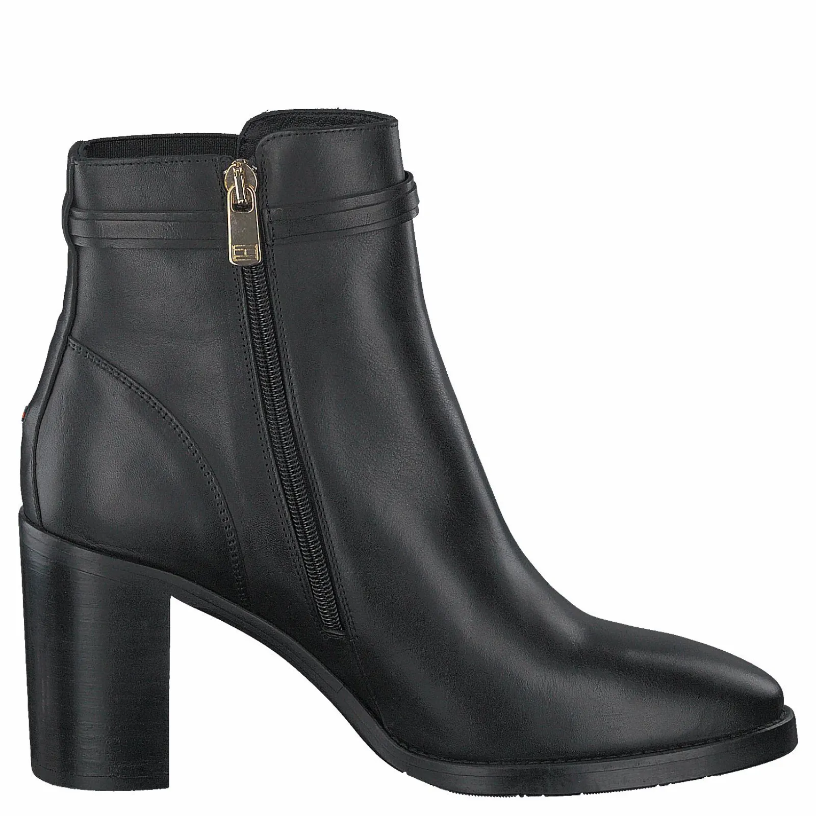 Tommy Hilfiger Block Branding High Heel Boot Black