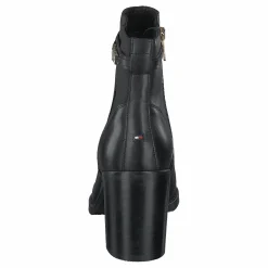 Tommy Hilfiger Block Branding High Heel Boot Black