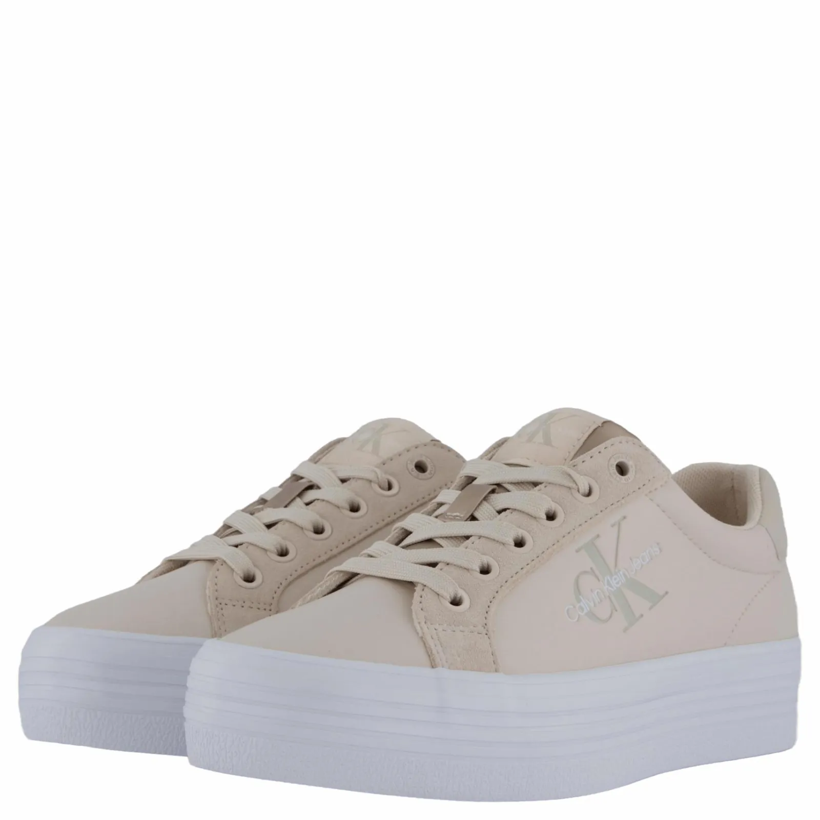 Calvin Klein Bold Vulc Flatf Low Mix Ml Mtr Whisper /white