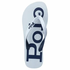 Polo Ralph Lauren Bolt Logo Flip-Flop White / Newport Navy