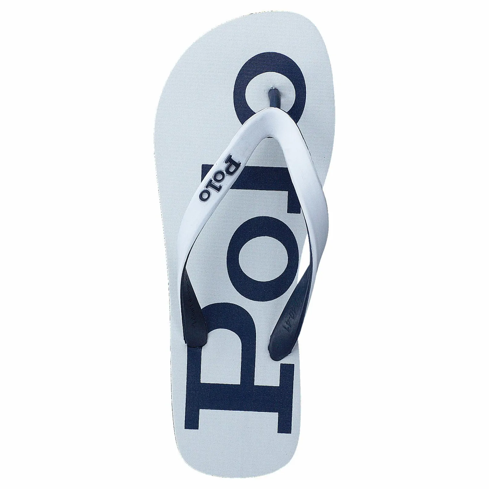 Polo Ralph Lauren Bolt Logo Flip-Flop White / Newport Navy