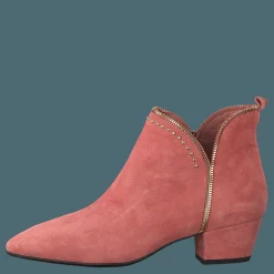 Sofie Schnoor Boot Raw Zip Suede Cher - Cherry