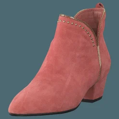 Sofie Schnoor Boot Raw Zip Suede Cher - Cherry
