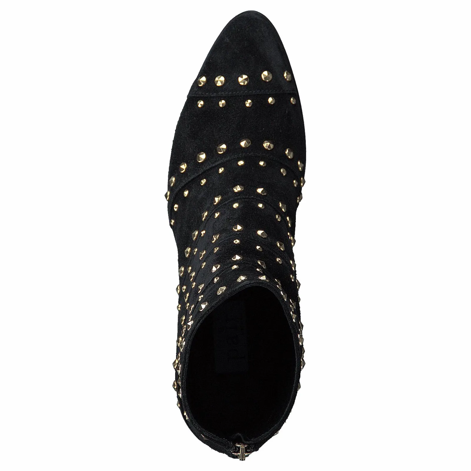A Pair Bootlet W/Rivets Black Suede