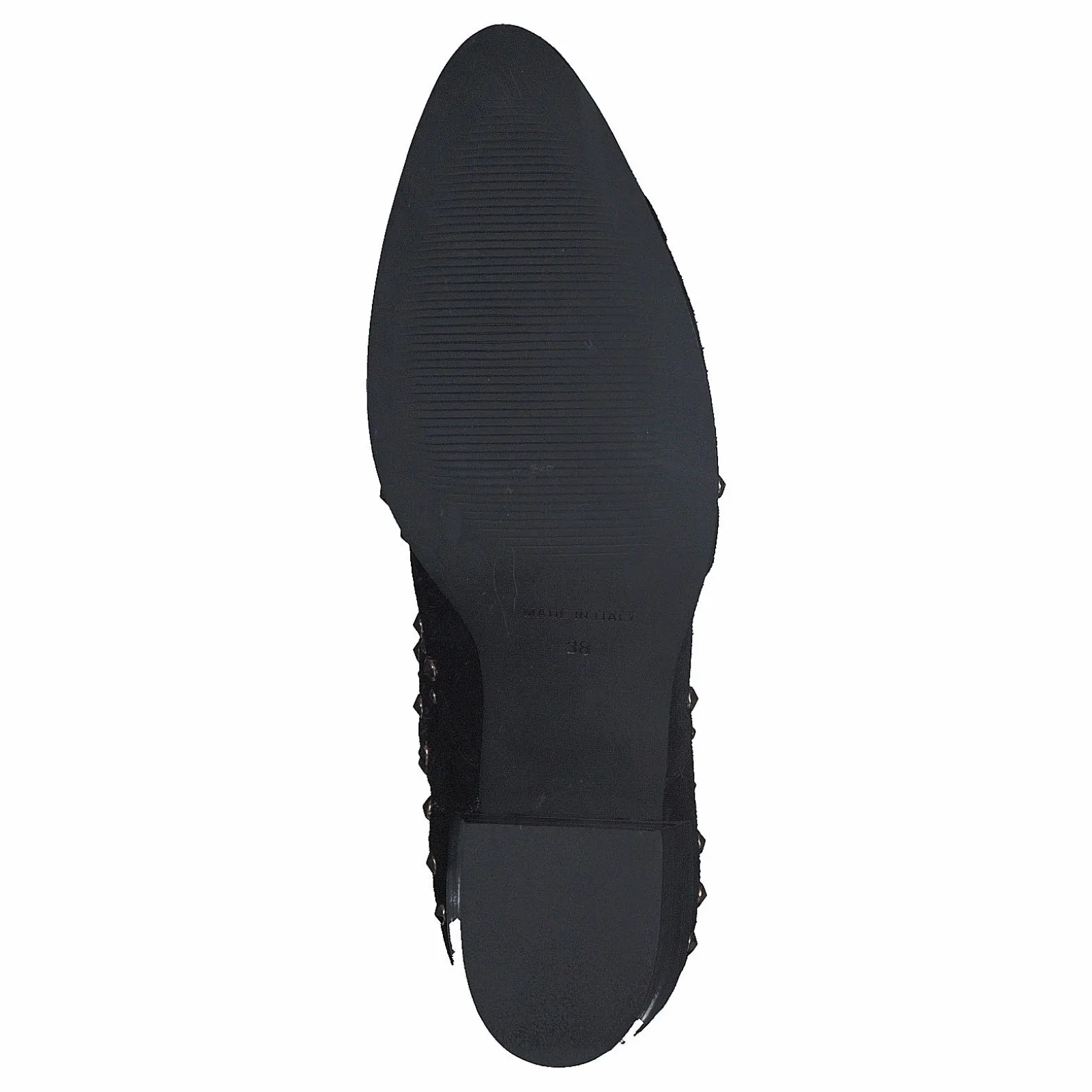 A Pair Bootlet W/Rivets Black Suede