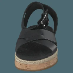 Clarks Botanic Poppy Black Leather