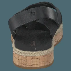 Clarks Botanic Poppy Black Leather