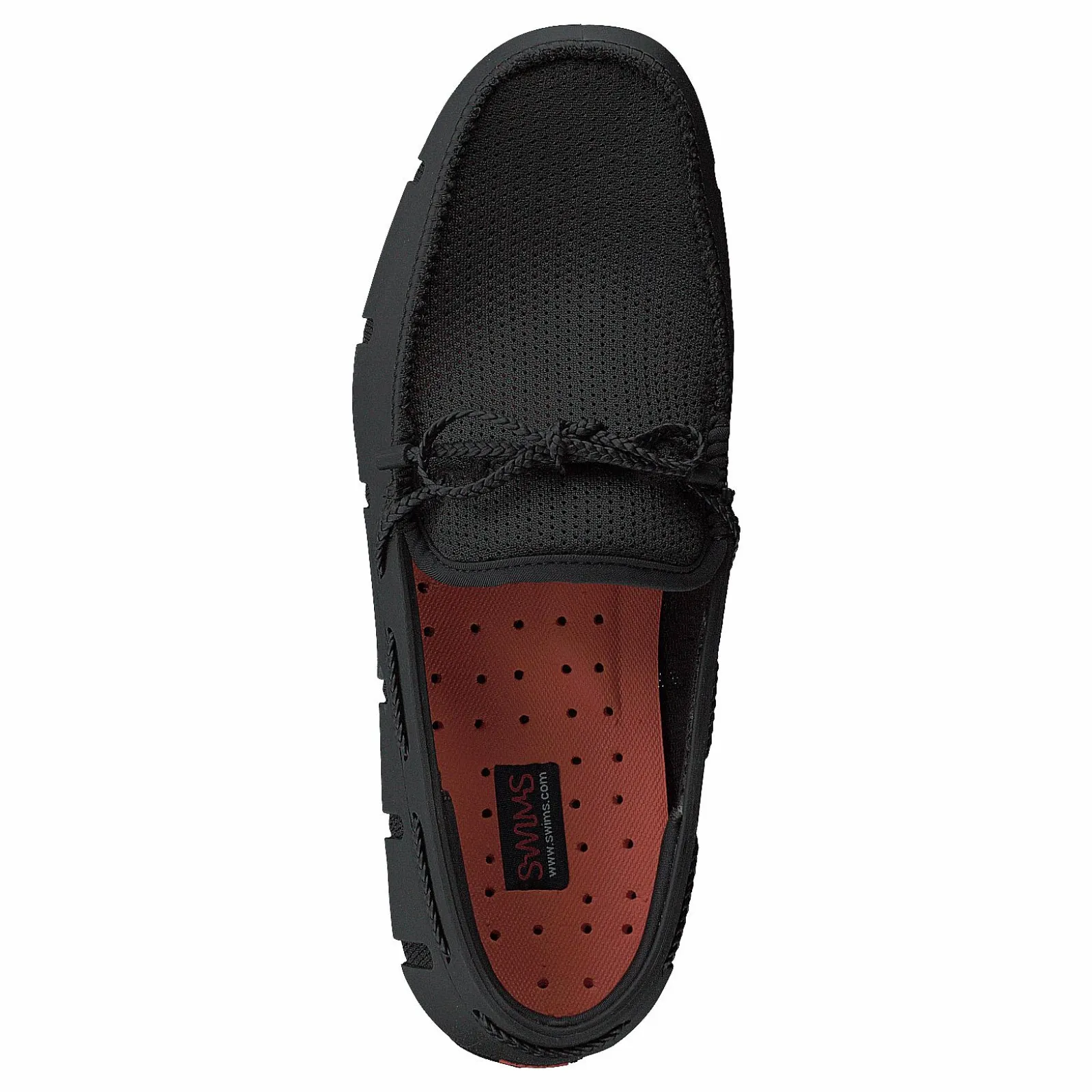 Swims Braided Lace Loafer Black